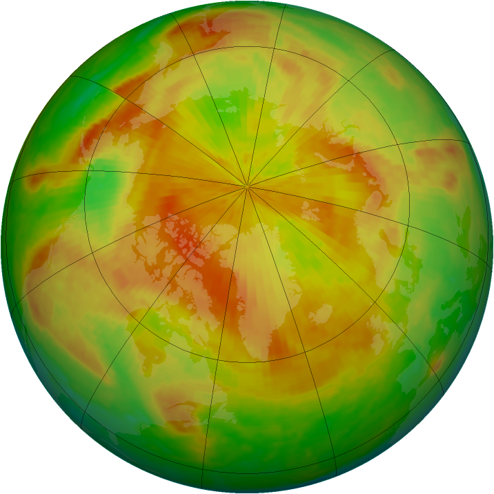 Arctic ozone map for 09 May 2003